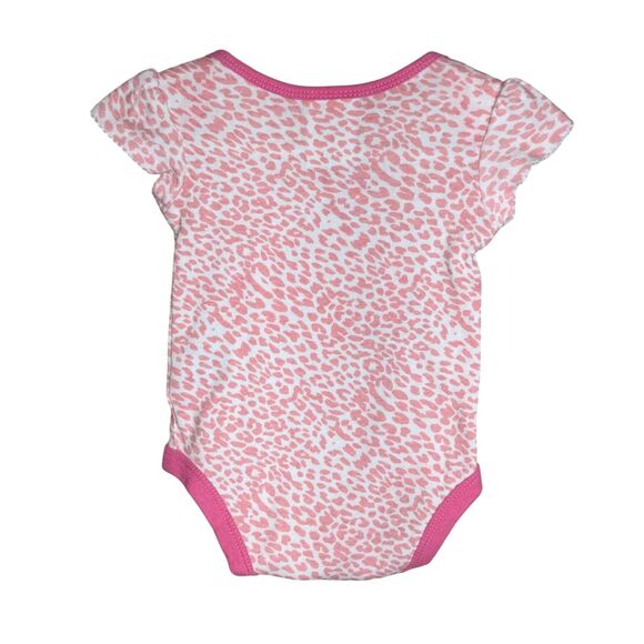 EUC Texas A&M Aggies Girls Infant Bodysuit Romper Size 3-6 Mos Pink Animal Print - Picture 2 of 8